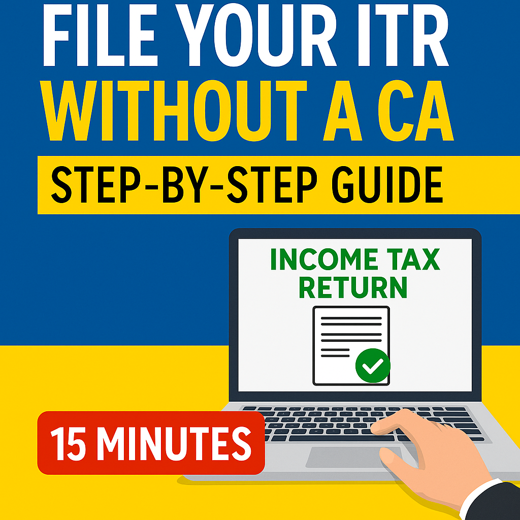 ITR-1 Sahaj filing, no CA ITR