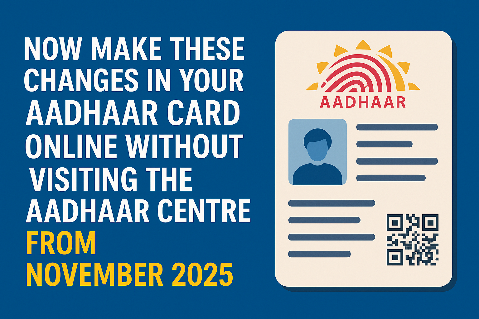 Aadhaar update online 2025