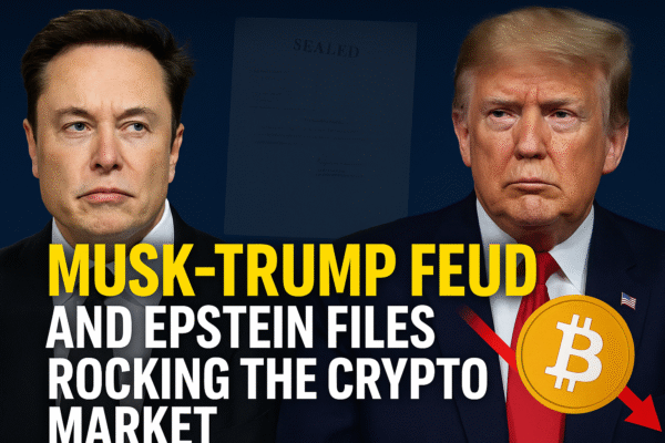 How the Elon Musk–Donald Trump Feud and Epstein Files Are Quietly Rocking the Crypto Market Elon Musk Trump feud 2025