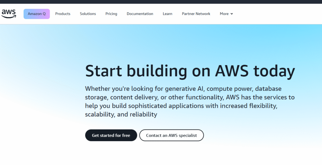 AWS Cloud computing