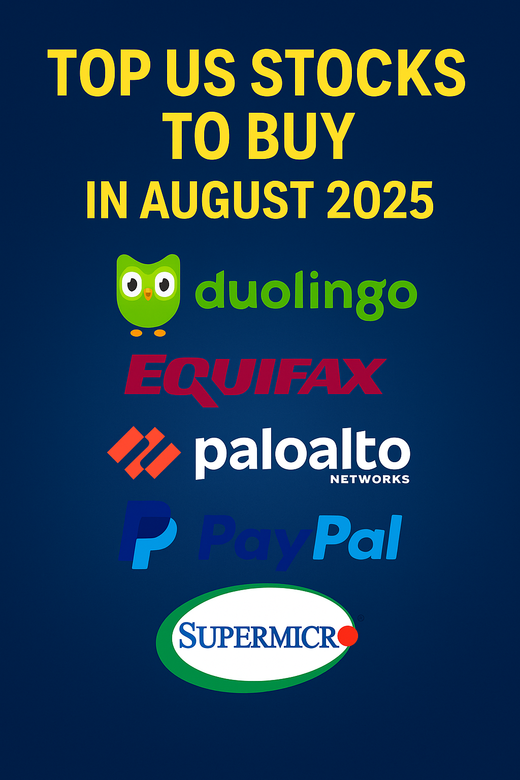 Best 5 US Stocks to buy in 2025