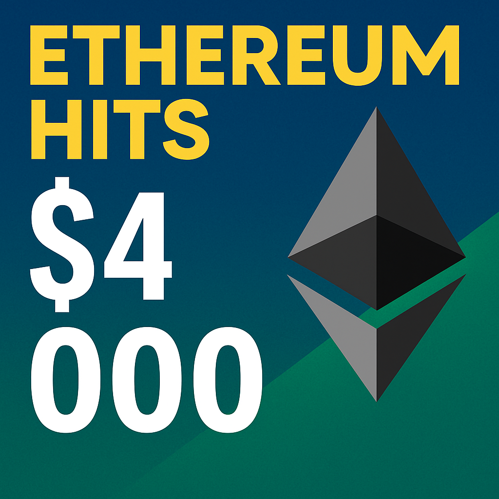 Ethereum price hit 4000$