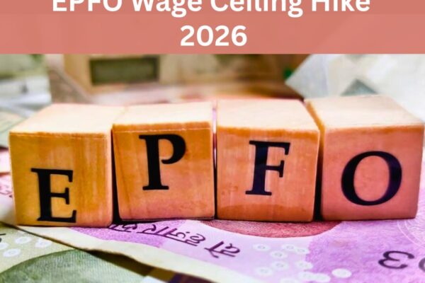 Illustration showing the impact of EPFO wage ceiling hike on employee salary, provident fund contributions, and pension benefits