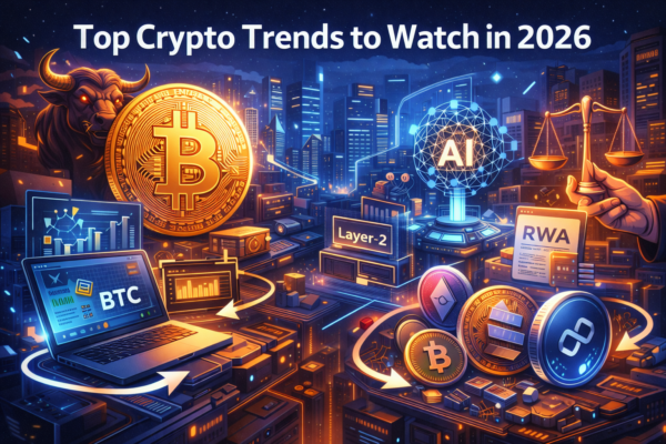 Image highlighting the crypto trends in 2026 and what shall you do