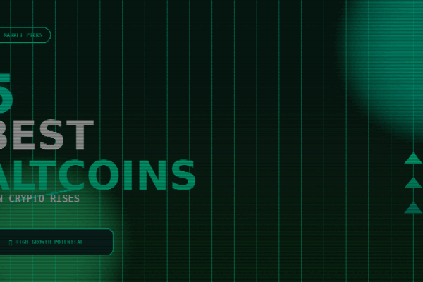 Cryptocurrency coins including Ethereum, Solana, and Cardano representing best altcoins to buy during market uptrend