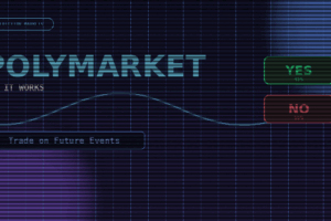 Polymarket platform interface showing prediction markets and trading on real-world events with cryptocurrency